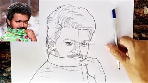 how to draw vijay